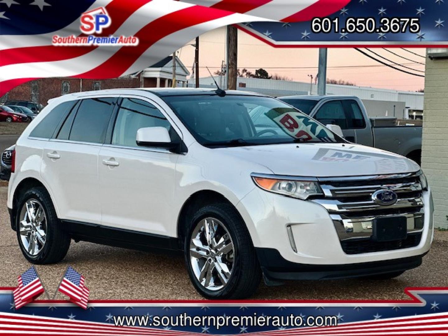 2011 WHITE FORD EDGE LIMITED (2FMDK3KC1BB) , located at 922 W. Beacon St., Philadelphia, MS, 39350, (601) 650-3675, 32.770447, -89.127151 - Photo#0